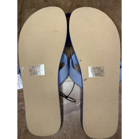 Nautica Women's Size 10 Flip Flops Sandals Thong Summer Beach Blue - Picture 4 of 4